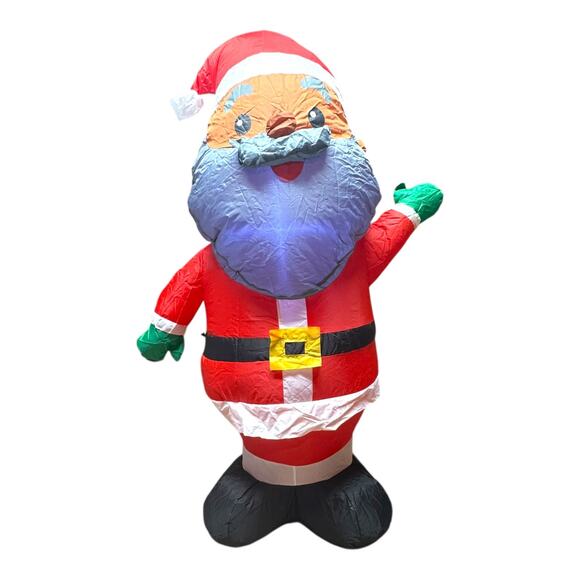 Gemmy Airblown Inflatable African-American Santa 4' - Picture 2 of 9